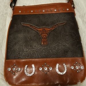 Genuine Leather Crossbody Purse